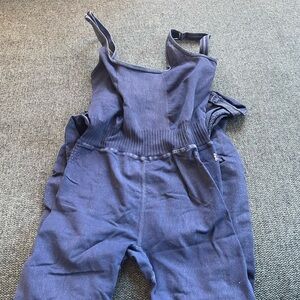 Free People Navy Onesie